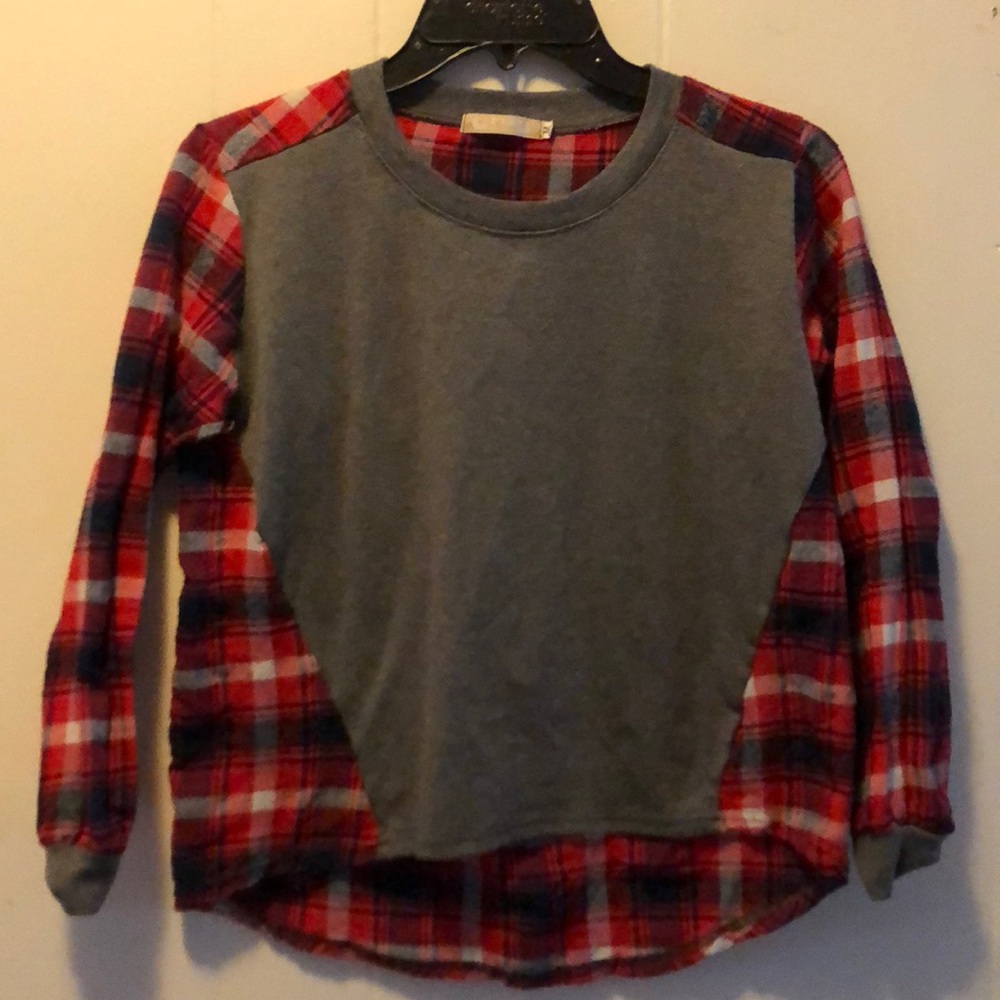 Plaid sweatshirt